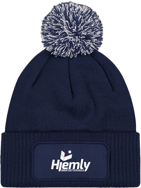 Beechfield - Hjemly Hue Med Kvast - Navy